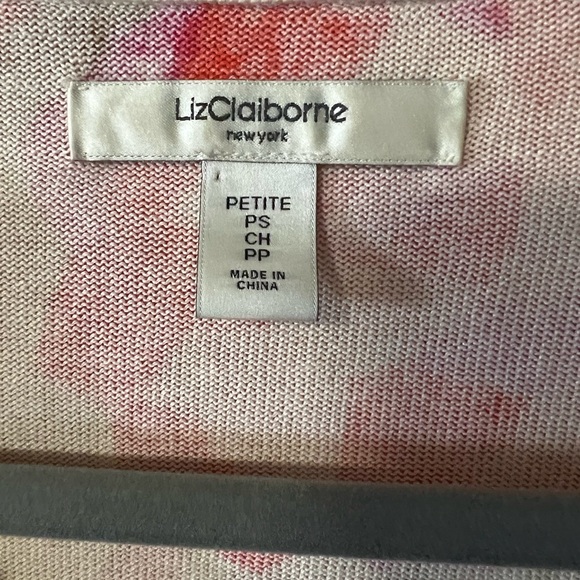 Liz Claiborne colour block cardigan in small petite - Picture 2 of 8